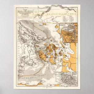 Poster Île Petermann 1873 de Straiit Vancouver de Haro