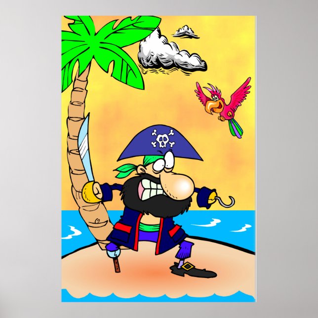 Poster Île Pirate (Devant)