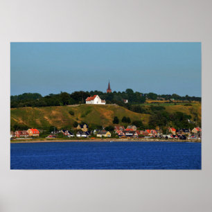 Poster Île suédoise de Ven, Oresund 20x12 pouces