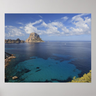 Poster Iles Baléares, Ibiza, Espagne