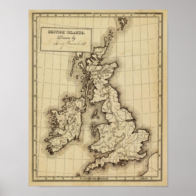 Poster Îles britanniques (Devant)