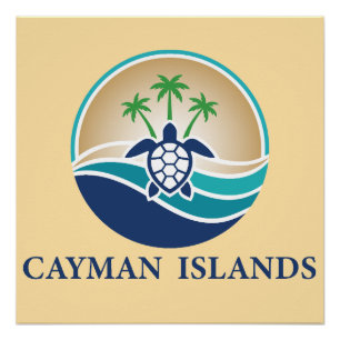 Poster Îles Caïmans Caraïbes