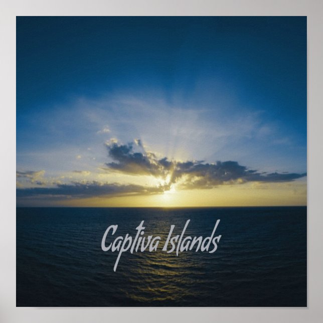 Poster Îles Captiva Floride (Devant)