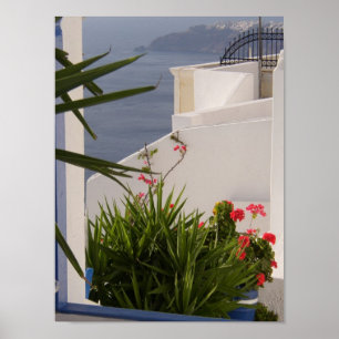 Poster Îles de Grec de Santorini