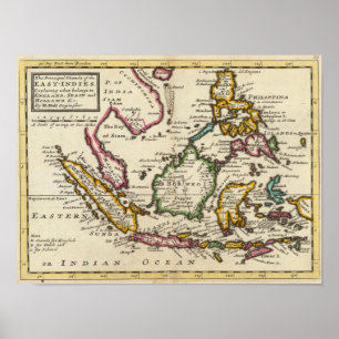 Poster Îles de Prinicipal des Indes est