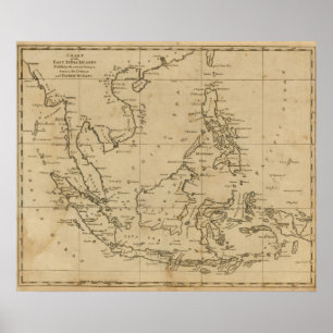 Poster Îles est de l'Inde