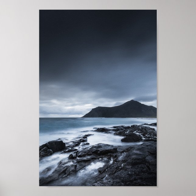 Poster Iles Lofoten Norvège (Devant)