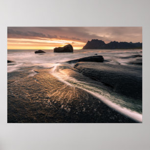 Poster Iles Lofoten Norvège