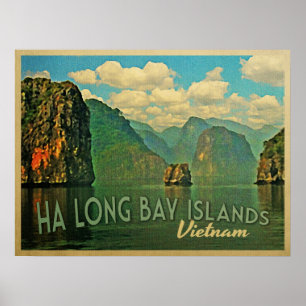 Poster Îles long Vietnam de baie d'ha