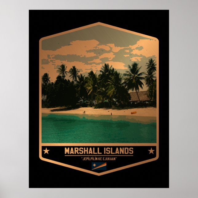 Poster Îles Marshall (Devant)
