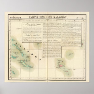 Poster Îles Salomon Océanie no 33