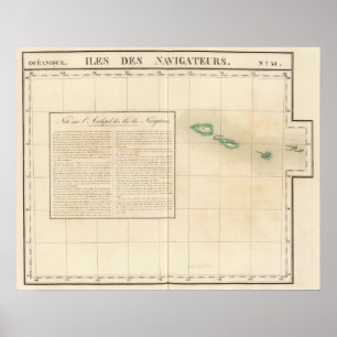 Poster Îles Samoans Océanie no 41