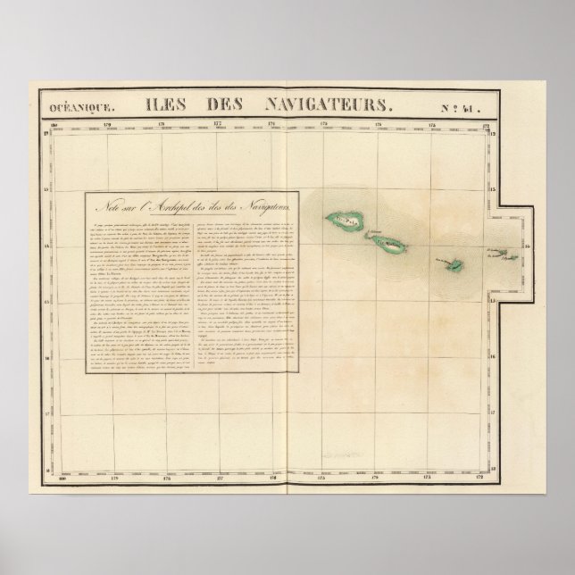 Poster Îles Samoans Océanie no 41 (Devant)