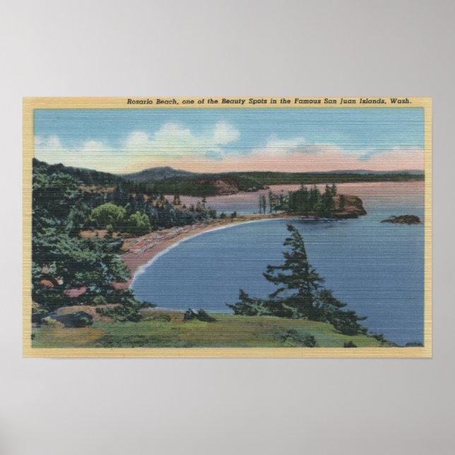 Poster Îles San Juan, Washington (Devant)