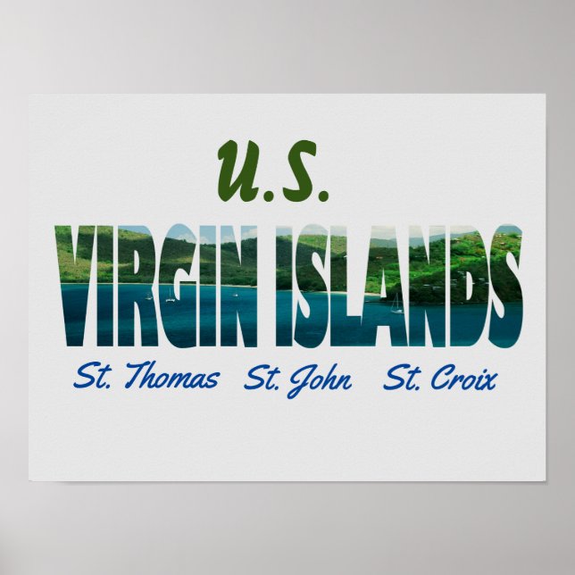 Poster Îles Vierges américaines (Devant)