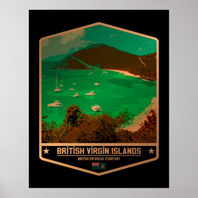 Poster Îles Vierges britanniques (Devant)