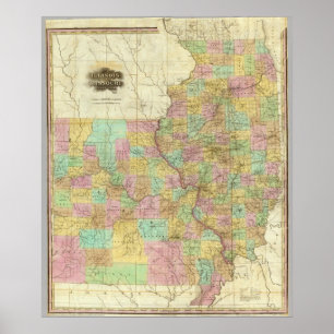 Poster Illinois And Missouri