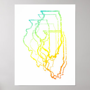 Poster illinois chill blur