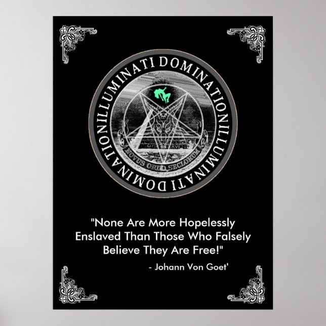 Poster Illuminati Domination 18" x 24" (Devant)