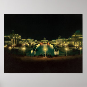 Poster Illumination nocturne de la Grande Cour - 1898