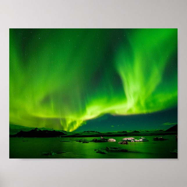 Poster Illuminations du nord de l'Islande (Devant)