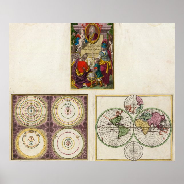 Poster Illus Titre Page Système solaire, Charte vom Globo (Devant)