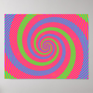 Poster Illusion optique