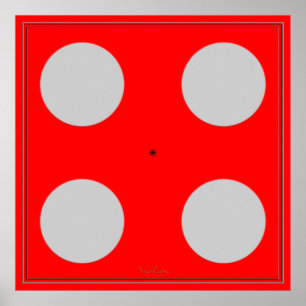 Poster Illusion optique bleue de rotation