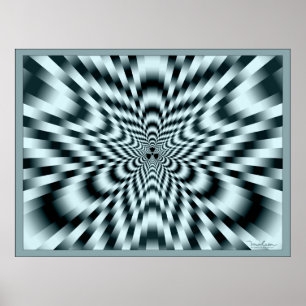 Poster Illusion optique de rayonnement mortel