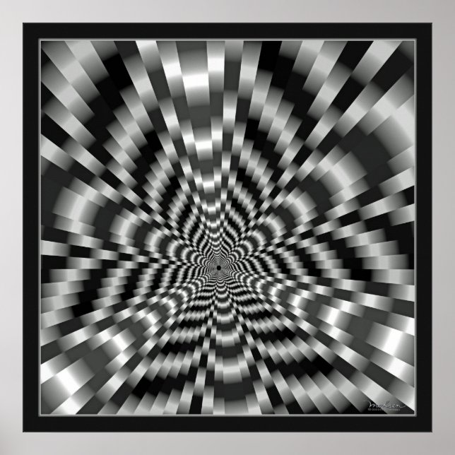 Poster Illusion optique du tunnel qui fait sensation (Devant)