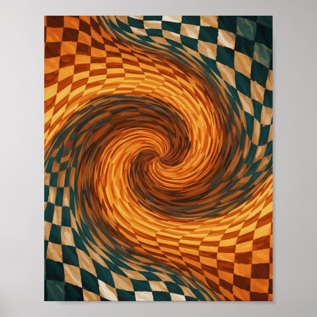 Poster Illusion optique dynamique (Devant)