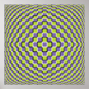Poster Illusion optique folle - Cercle infini