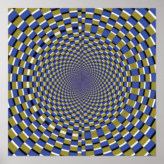 Poster Illusion optique folle - Illusion de Temple (Devant)