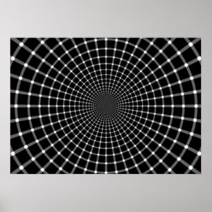 Poster Illusion optique radial