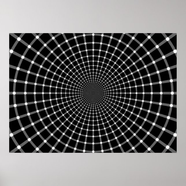 Poster Illusion optique radial (Devant)