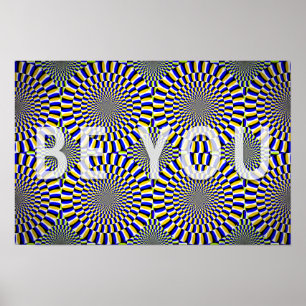 Poster Illusion Optique Soyez vous