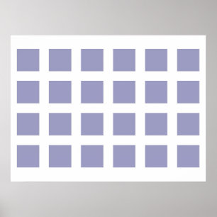 Poster Illusion Optique Vanisant Points Bleu Clair Blanc
