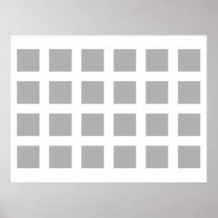 Poster Illusion optique Vanisant points gris et blanc