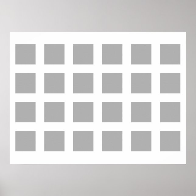 Poster Illusion optique Vanisant points gris et blanc (Devant)