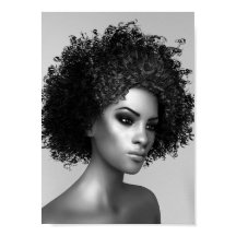 Illustration 3D Afro Hair
