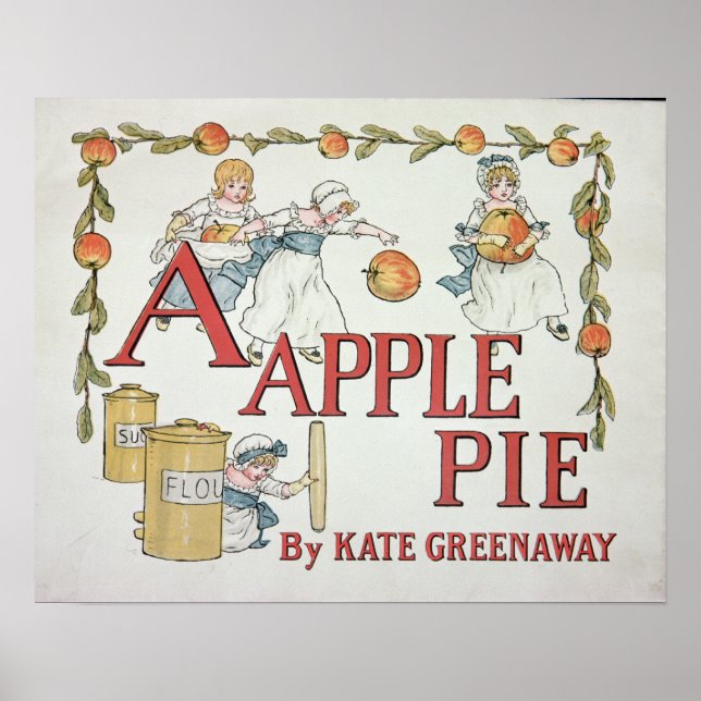 Poster Illustration 'A' de 'Apple Pie Alphabet' (Devant)