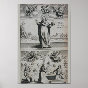 Poster Illustration alchimique vintage