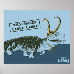 Poster Illustration Alligator Loki