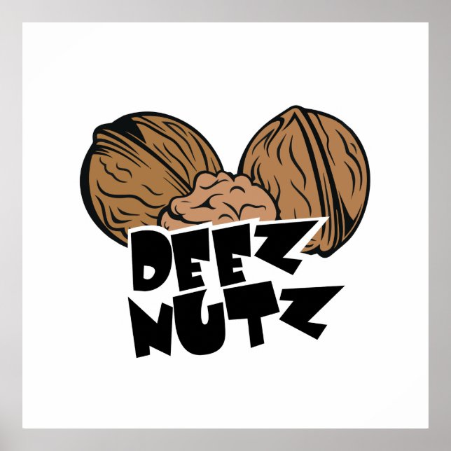 Poster Illustration amusante de Deez Nutz (Devant)