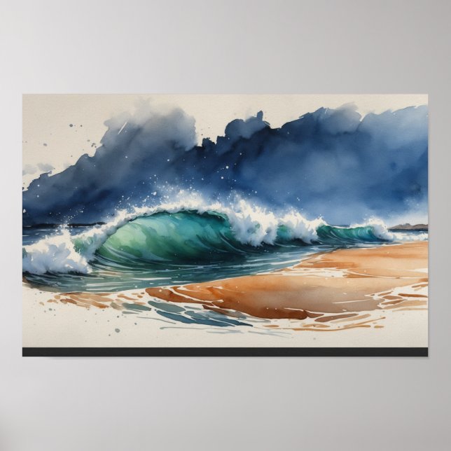 Poster Illustration aquarelle Art#4 (Devant)