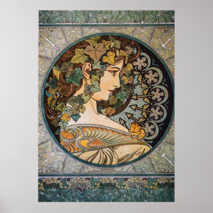 Poster Illustration Art Nouveau par Alfons Mucha