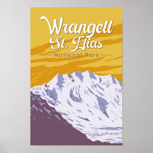 Poster Illustration artistique du parc national de Wrange