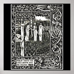Poster Illustration-Aubrey Beardsley 27 d'Affiche-Cru