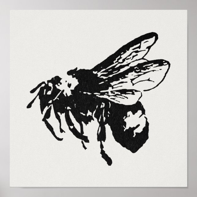 Poster Illustration Bee Art (Devant)
