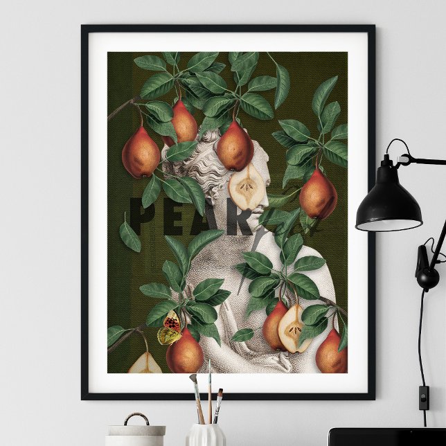 Poster Illustration botanique Collage Vénus (Créateur téléchargé)